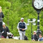 photo of gallery at the 2022 Wells Fargo Championship with an 8 under par at TPC Potomac at Avenel Farms at the 2022 Wells Fargo Championship with an 8 under par at TPC Potomac at Avenel Farms